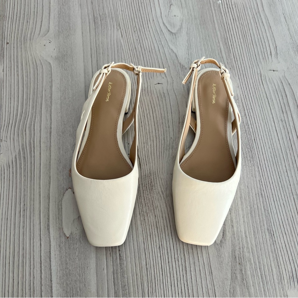 & Other Stories Cream Slingback Flats